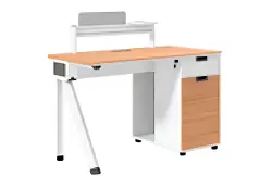 NOEL ODNWA1206A | Офисный стол 1200x600x1050 мм, орех+белый