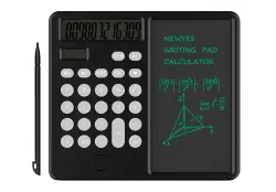 OEM CALCGRPHFLDBLK | Calculator with Graphics Tablet Solar/Battery Black