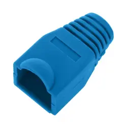 Generic RJ45CUPS | RJ45 Connector Rubber Cups Blue Strain Relief
