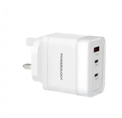 Powerology PWFC1028EWH | Mobile Phone Charger 65W Fast Charge