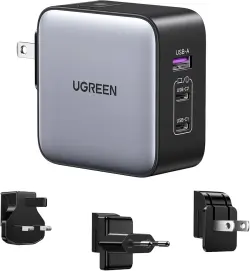 UGREEN CHU38555 | Зарядное устройство GaN 65 Вт Быстрая зарядка 3 порта
