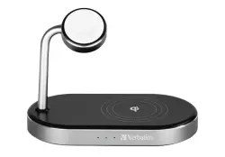 Verbatim WCVER-49556 | 3in1 Wireless Charger Qi MFI QC3.0 Aluminum
