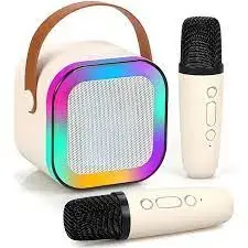 SOAIY SK20 | Portable Speaker Dual Wireless Microphones RGB White
