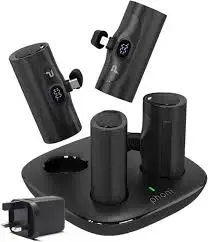 PHONI P0204 | Powerbank Station 4x5000mAh + Charging Station Black