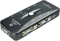 KVM ZKVMHDUS | 4-Port HDMI/USB KVM geçiriş enjamy uzakdan dolandyryjy bilen