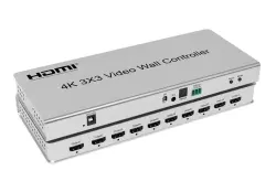 VM3X3 | Wideowall Kontrolleri 3x3 4K 30Hz 9 TV Goldawly