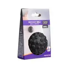 Decathlon MBALLDECAMB300 | Massage Ball Small Black High-Density Rubber