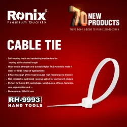 Ronix RH9993 | Kabel bagy 250 mm ak