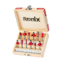 Ronix RH-5341 | Router Bit Set 12 pcs Wooden Box
