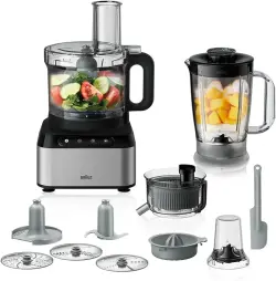 BRAUN FP3235SI | Aşhana Prosessory 800W 2.1L Iki Tizlik