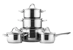 Ardesto COOKARDAR1910GPS | Набор посуды из нержавейки 10 предметов