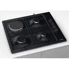 BOSCH HOBBOSPBY6C6B620 | Gaz plitasy 4 ojak içine ornaşdyrylýan gara aýna