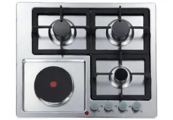 Haier HOB HCC406EGS-D2 | Built-in Gas Hob 4 Burner Silver