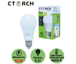 CTORCH 153.09.E01.L01.CTORCH037 | LED Bulb E27 12W 6500K Cool White