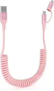 Usams US-CC219 C41 | Car Charger 30W 2-in-1 Retractable Type-C+Lightning