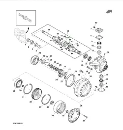 John Deere SU35177 | Aks Muftasy Agyr Şertler OEM Hil