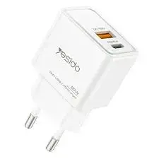 Yesido YC61 | GaN Быстрое Зарядное 20W Два Порта (A+C)