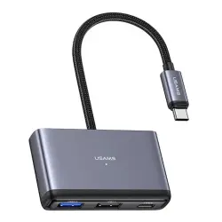 US SJ628 | Type-C HUB 5в1 Многофункциональный Темно-серый