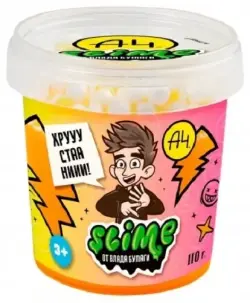 Slime 4610092610610 | Crunch-slime oýunjak gara-ýagty 110 g Vlad A4