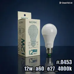 GÖRK 4833014250453 | LED-лампа E27 12Вт Холодный белый A60