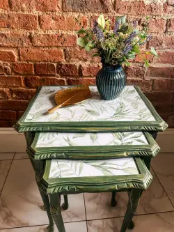 RADO 3200375365 | Nesting Table Set 3 pcs Green