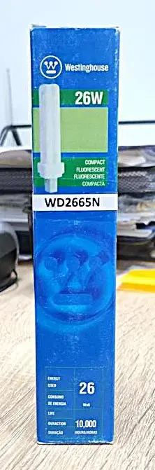 W.HOUSE DOUBLE CORE LAMP 26W WESTINGHOUSE LIGHT