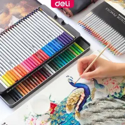 Deli No.6524 | Akwarel Reňkli Galam 72 sany Uly Bukja