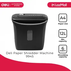 Deli 9945 | Paper Shredder Secure Document Disposal