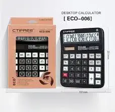 CTIFREE ECO-006 | Calculator Eco-Friendly Desktop for Office Use