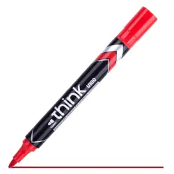 Deli U100 40 | Permanent Marker Red Long-Lasting Ink