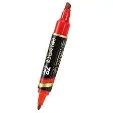 Deli U72-RD | Permanent Marker Red Chisel Tip