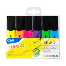 Deli U366-mt | Highlighter 6 pcs Pack