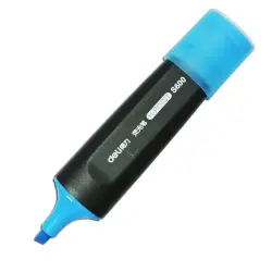 Deli S600 | Highlighter Blue Chisel Tip