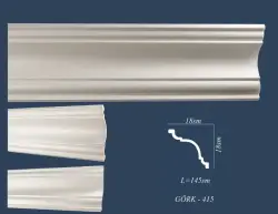 gork-415 | Decorative Cornice 145x18 cm