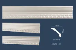 Gork-434 | Decorative Cornice 140x7.5x7.5 cm