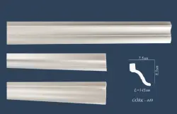 gork-449 | декоративный карниз 145x8.5см прочный композит