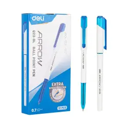 Deli Q23-BL | Ball Point Pen 0.7mm Bulk Pack 12 pcs
