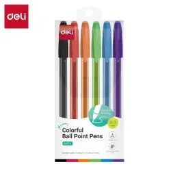 Deli Q69-6 | Ball Point Pens 0.7mm Colorful
