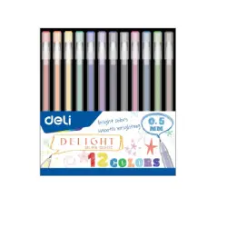 Deli No.G119-12c | Gel Color Pen Set 12 Colors