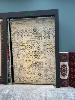 Abadan haly Nusay krem-sary 2.5x3 | Carpet Cream-Yellow Durable 2.5x3 m