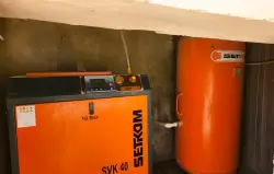 SETKOM | Air Compressor Vintage with Electric Panel & Expansion Tank