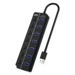 DM CHB072 | 7-Port USB 2.0 Hub with Switch