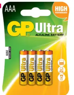 GP Ultra AAA 24AU-U4 | Alkalin batareýalary
