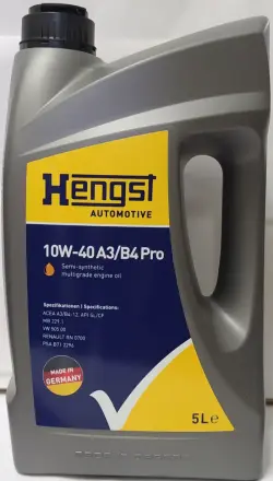 HENGST A3/B4 Pro 10W-40 motor ýagy 5L – iş üçin