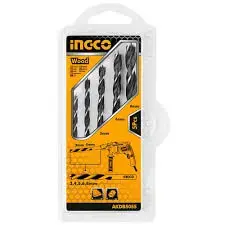 Ingco 5-Piece Drill Bit Set AKDB5055 for Professional Use