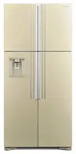 Hitachi R-W660PUC7X GC 550L 4-Door Champagne Glass Refrigerator Dual Plug