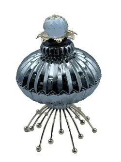GL GL-2 | Candy Vase Grey Glass for Hotels and Retail Display