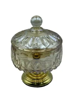 MAR MAR-1101 | Vase with Lid Gold 15 cm