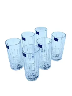 DM336-2 | Uzyn Stakan Toplumy 6 sany Şaffaf Çyzyk-Romb