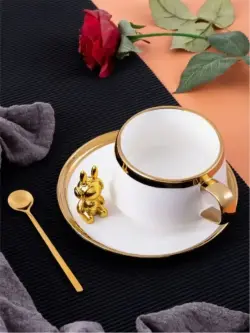 MAR MAR-1104 | Çay Käsegi we Çemçe Towşan Dizaýnly 260 ml